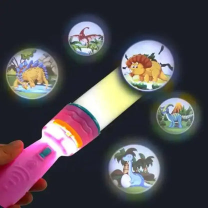 Baby Projector Torch 3 Cards Cartoon Projection Flashlight EmartValue