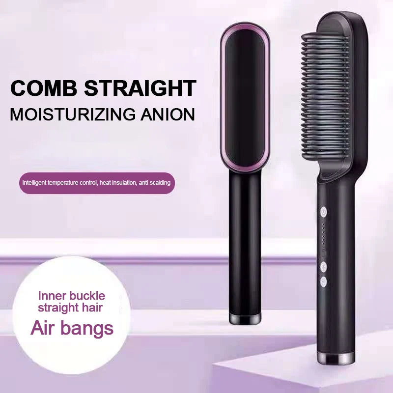 Hair Straightener Brush Set Comb Hair EmartValue