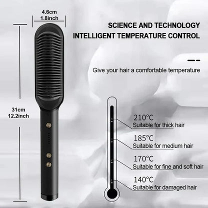 Hair Straightener Brush Set Comb Hair EmartValue