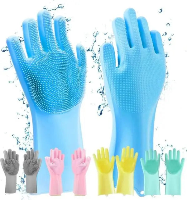 Silicone Washing Full Finger Gloves EmartValue