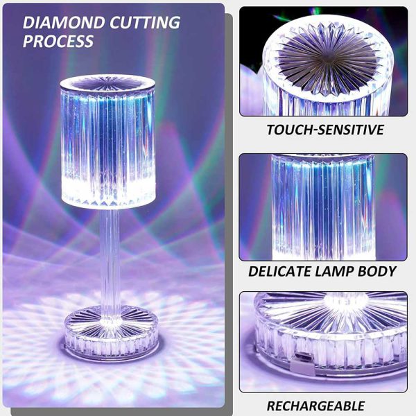 Rgb Crystal Touch Table Lamp EmartValue