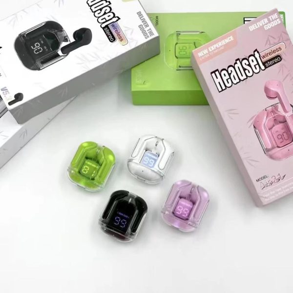 Air31 Earbuds Wireless Crystal Transparent Body Emart Value