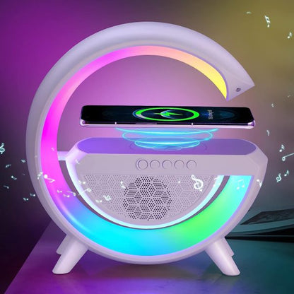 G Shaped Rgb Light Table Lamp With Wireless Charger. Emart Value