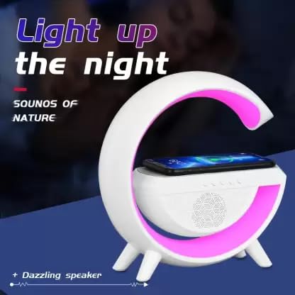 G Shaped Rgb Light Table Lamp With Wireless Charger. Emart Value