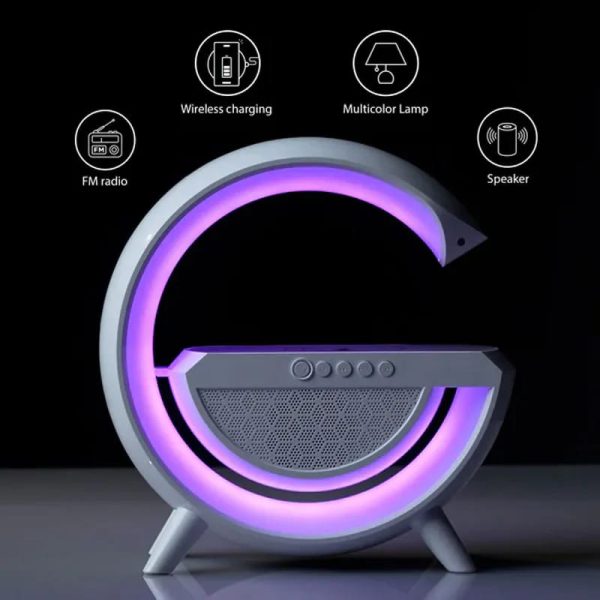 G Shaped Rgb Light Table Lamp With Wireless Charger. Emart Value