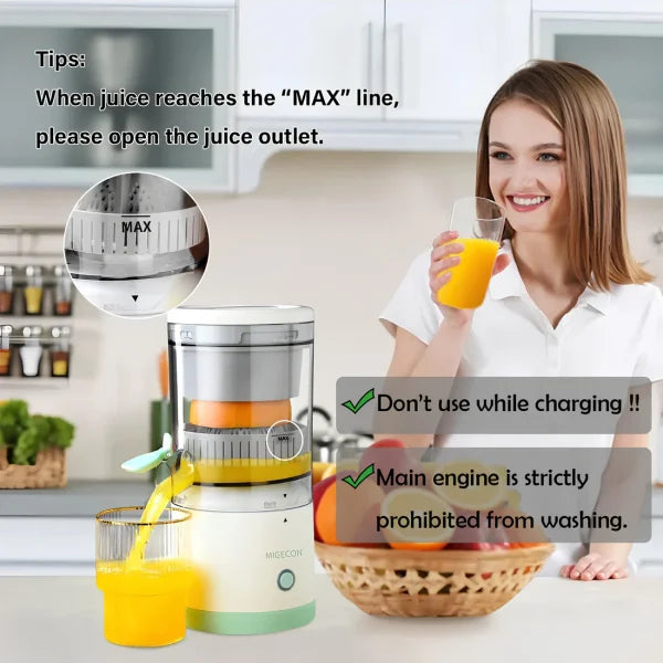 Portable Electric Citrus Juicer Rechargeable EmartValue